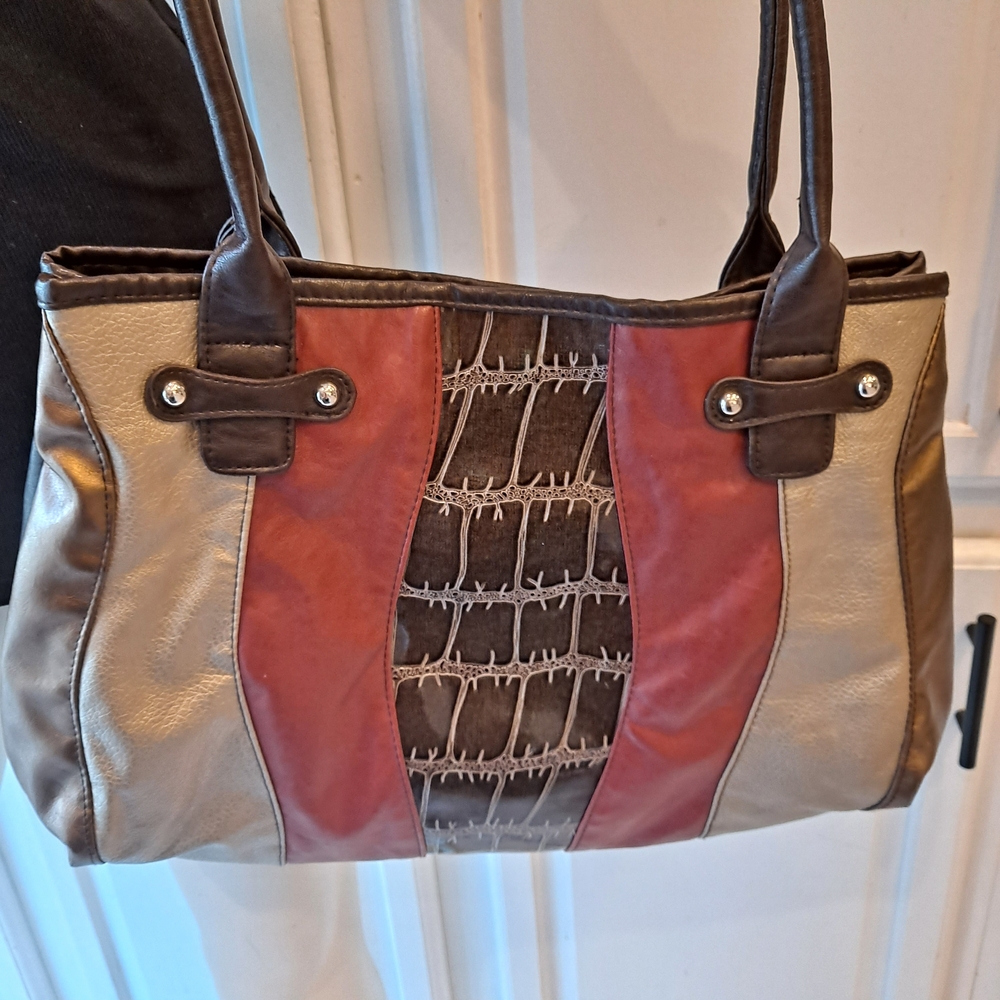 Elegant Multi-Color & Multi-Patterned Faux Leathe… - image 1